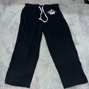 Cuffy's worn old Black Drawstring Fleece Sweatpants Coastal Cape COD MA XL mens